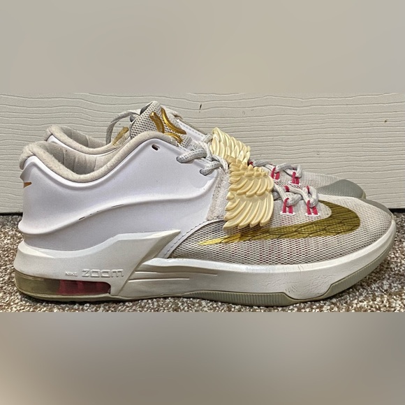Nike KD 7 PRM Aunt Pearl 706858-176 Mens Size 8 Womens Size 9.5 Breast Cancer - Picture 5 of 8